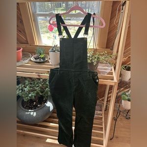 Corduroy Green Overalls, Size L 🐻